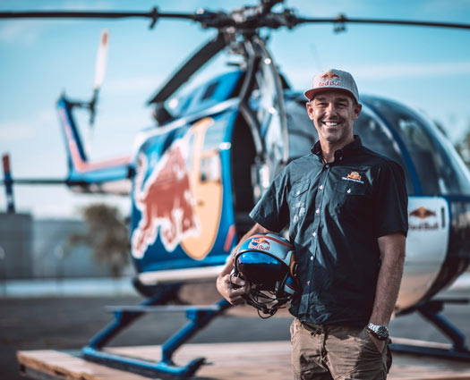 Aaron Fitzgerald with Red Bull Air Force